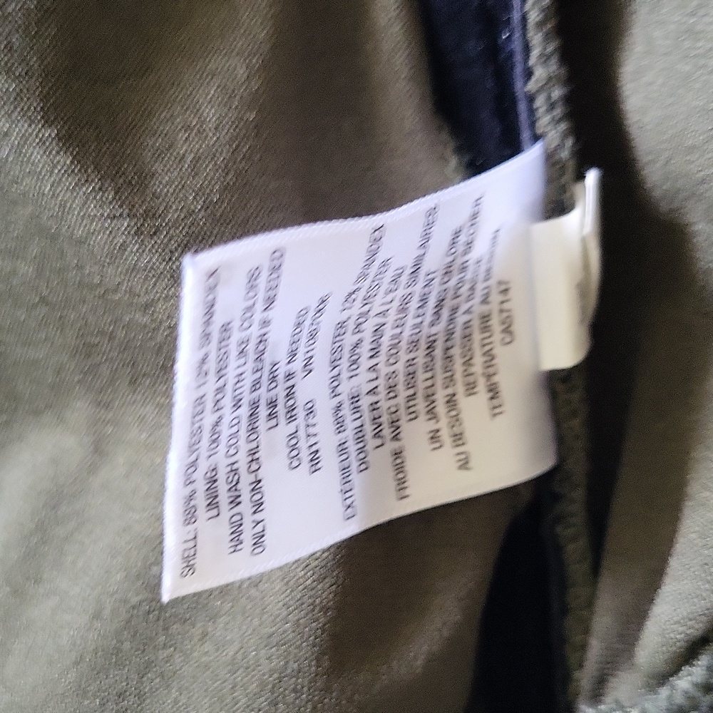 Mossimo Dark Green Swim suit Women" size L top & M bottom - Picture 6 of 7